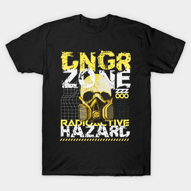 Danger Zone Radioactive Hazard T-Shirt by RadioaktivShop